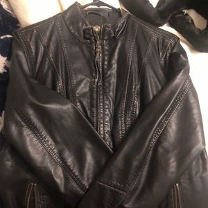 Faux Leather jacket size M